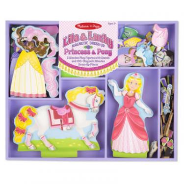 Игровой набор Melissa&Doug Магнитная одевалка Принцесса и лошадь Фото