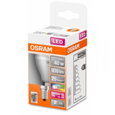 Лампочка Osram LED STAR Е14 5.5-40W 2700K+RGB 220V Р45 пульт ДУ Фото 1