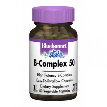 Витамин Bluebonnet Nutrition В-Комплекс 50, 50 гелевых капсул Фото