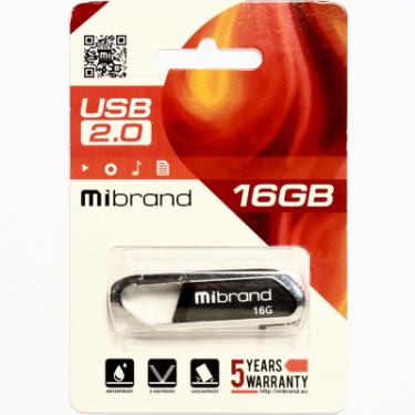 USB флеш накопитель Mibrand 16GB Aligator Black USB 2.0 Фото 1