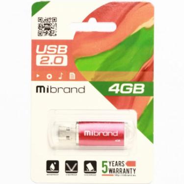 USB флеш накопитель Mibrand 4GB Cougar Red USB 2.0 Фото 1