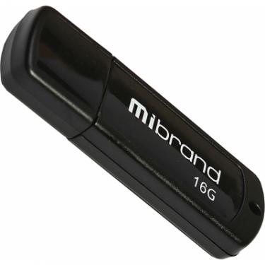 USB флеш накопитель Mibrand 16GB Grizzly Black USB 2.0 Фото