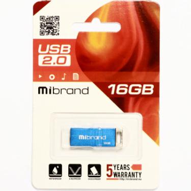 USB флеш накопитель Mibrand 16GB Сhameleon Blue USB 2.0 Фото 1