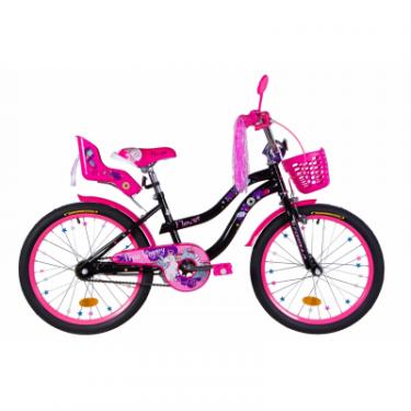 Велосипед Formula 20" Flower Premium рама-13" 2021 Black/Pink Фото