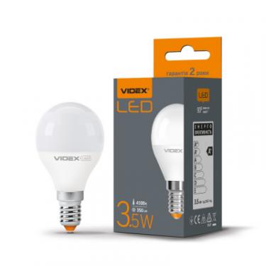 Лампочка Videx LED G45e 3.5W E14 4100K 220V Фото 1