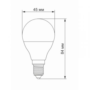 Лампочка Videx LED G45e 3.5W E14 4100K 220V Фото 2