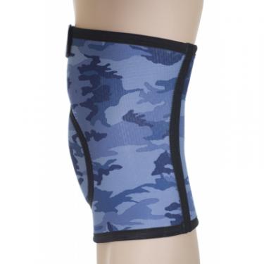 Бандаж ARMOR на колінний суглоб і зв'язки, закритий, S, синій Фото 1
