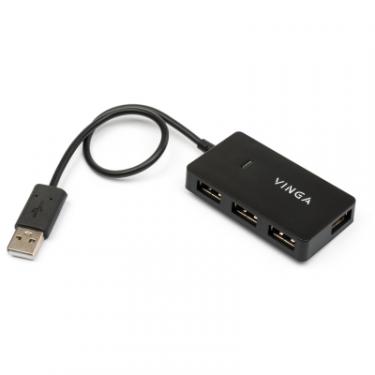 Концентратор Vinga USB2.0 to 4*USB2.0 HUB Фото 1