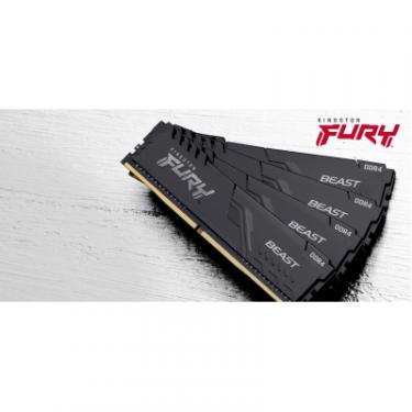 Модуль памяти для компьютера Kingston Fury (ex.HyperX) DDR4 32GB (2x16GB) 2666 MHz Fury Beast Black Фото 4