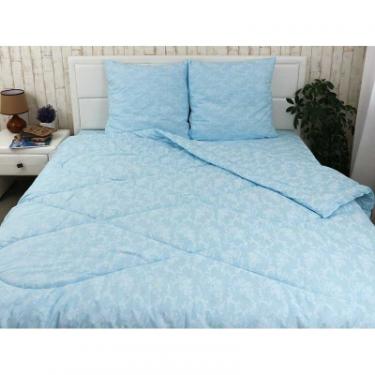 Одеяло Руно Силиконовое Вензель голубое 172х205 см Фото 4