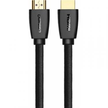 Кабель мультимедийный Ugreen HDMI to HDMI 1.0m HD118 Nylon Braid (Black) Фото