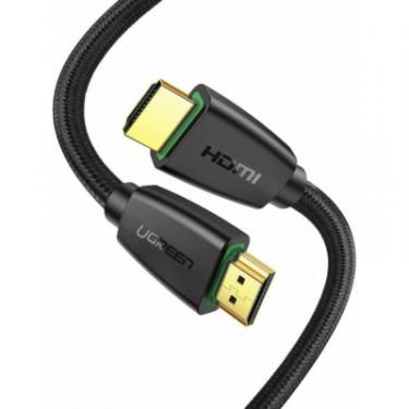 Кабель мультимедийный Ugreen HDMI to HDMI 1.0m HD118 Nylon Braid (Black) Фото 2