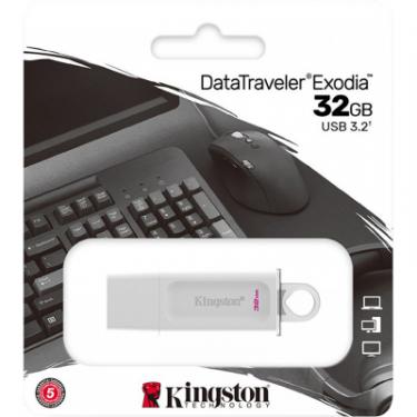 USB флеш накопитель Kingston 32GB DT Exodia White USB 3.2 Фото 2