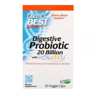 Пробиотики Doctor's Best Пробиотики, Digestive Probiotic, 20 МЛРД КОЕ, 30 Фото