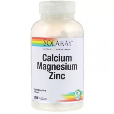 Минералы Solaray Кальций Магний Цинк, Calcium Magnesium Zinc, 250 Фото