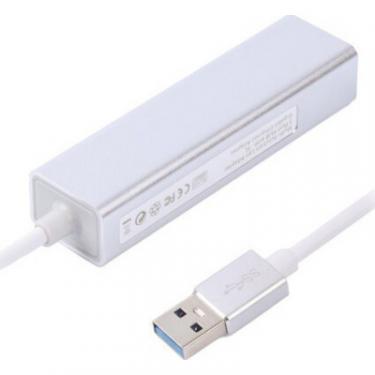 Концентратор Maxxter USB to Gigabit Ethernet, 3 Ports USB 3.0 Фото 1
