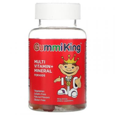 Мультивитамин GummiKing Мультивитамины и минералы для детей, вкус виноград Фото