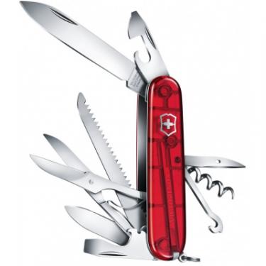 Нож Victorinox Huntsman Transparent Red Blister Фото 1