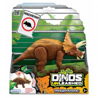 Интерактивная игрушка Dinos Unleashed серії Realistic - Трицератопс Фото 1