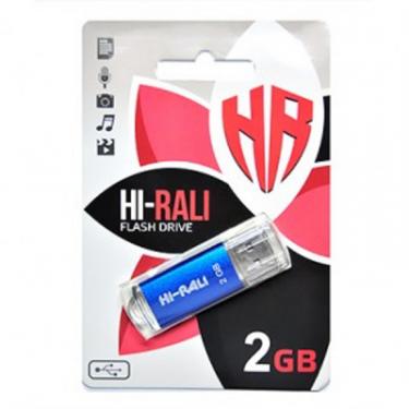 USB флеш накопитель Hi-Rali 2GB Rocket Series Blue USB 2.0 Фото 1