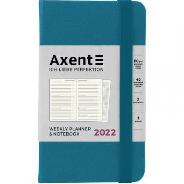 Еженедельник Axent Датований 2022 Pocket Strong, 90*150 синій індіго Фото