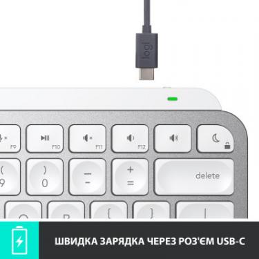 Клавиатура Logitech MX Keys Mini Wireless Illuminated Pale Grey Фото 6