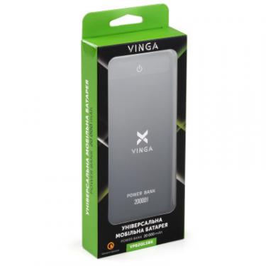 Батарея универсальная Vinga 20000 mAh QC3.0 Display soft touch black Фото 8