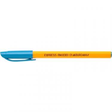 Ручка масляная Buromax EXPRESS, 0,5 мм, тригр.корпус, синя Фото 2