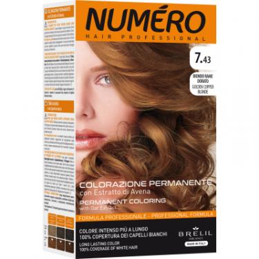 Краска для волос Brelil Numero 7.43 - Golden Copper Blonde 140 мл Фото