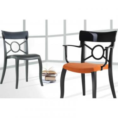 Кухонный стул PAPATYA o-pera-s сидіння чорне, верх прозоро-чистий Фото 4