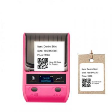 Принтер этикеток UKRMARK AT 10EW USB, Bluetooth, NFC, pink Фото 1