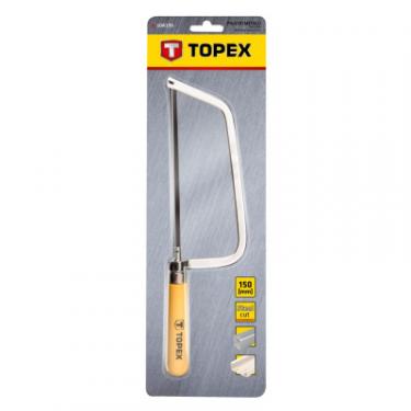 Ножовка Topex по металу, ручка дерев'яна, 150 мм Фото 1