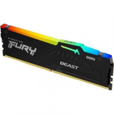 Модуль памяти для компьютера Kingston Fury (ex.HyperX) DDR5 16GB 5600 MHz Beast RGB AM5 Black Фото 1