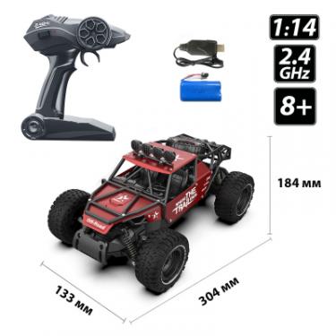 Радиоуправляемая игрушка Sulong Toys OFF-ROAD CRAWLER - RACE (матовий червоний, метал. Фото 3