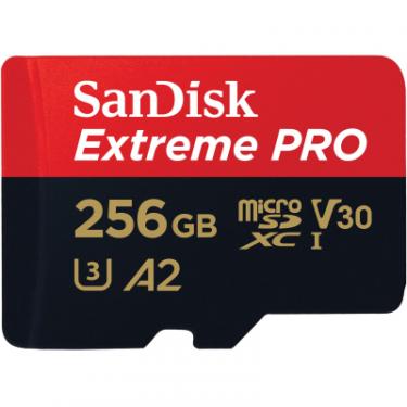 Карта памяти SanDisk 256 GB microSDXC UHS-I U3 Extreme Pro+SD Adapter Фото 1