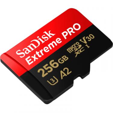 Карта памяти SanDisk 256 GB microSDXC UHS-I U3 Extreme Pro+SD Adapter Фото 2