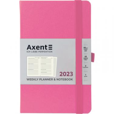 Еженедельник Axent 2023 Partner Strong 125x195 мм рожевий Фото
