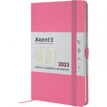 Еженедельник Axent 2023 Partner Strong 125x195 мм рожевий Фото 1