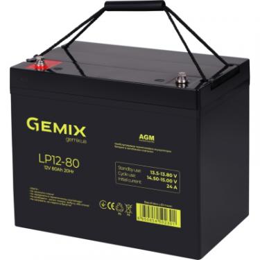 Батарея к ИБП Gemix LP 12V 80Ah Фото 1