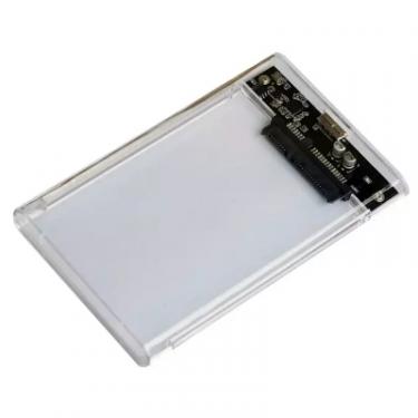 Карман внешний AgeStar 2.5", USB 3.2, 9.5 mm / 7 mm HDD/SSD, Transparent Фото 3
