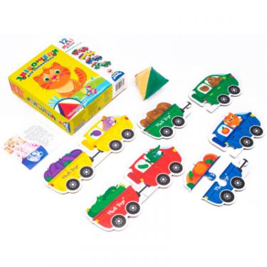 Развивающая игрушка Vladi Toys Гра з м'якою пірамідкою Звірочепи для найменших (у Фото 2