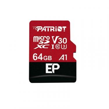 Карта памяти Patriot 64GB microSD class 10 UHS-I U3 V30 A1 Фото