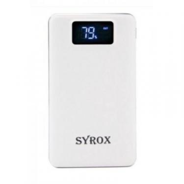 Батарея универсальная Syrox PB107 20000mAh, USB*2, Micro USB, Type C, white Фото 1