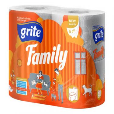 Туалетная бумага Grite Family 3 шари 4 рулони Фото