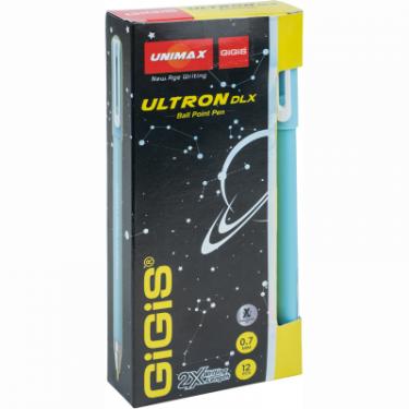 Ручка шариковая Unimax Ultron DLX 2х, синя Фото 1