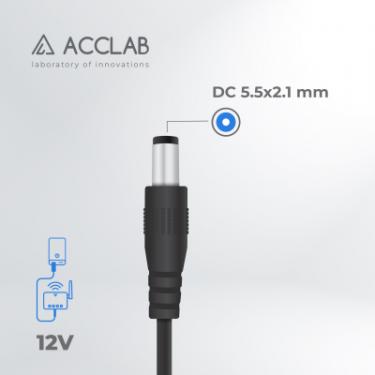 Кабель питания ACCLAB USB to DC 5.5х2.1mm 12V 1A Фото 2