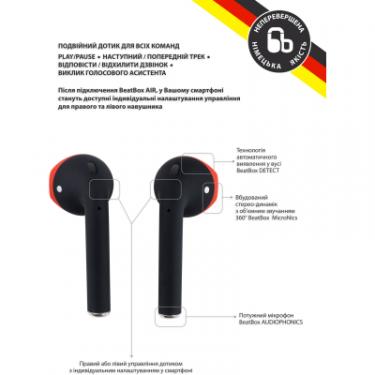 Наушники BeatBox PODS AIR 2 Wireless Сharging Black-Red Фото 1