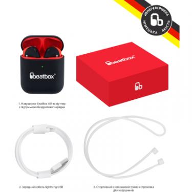 Наушники BeatBox PODS AIR 2 Wireless Сharging Black-Red Фото 5