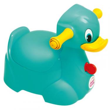 Горшок Ok Baby Quack з ручками для безпеки дитини, бірюзовий Фото