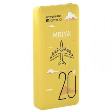 Батарея универсальная Mibrand 20000 mAh Mriya Yellow Фото